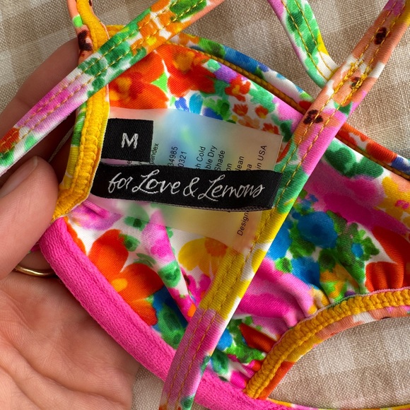 For Love and Lemons Bright Floral Bikini Set - Picture 5 of 5